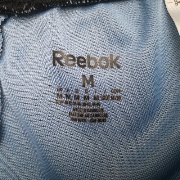 2 / $30.00 - Reebok Youths Size Medium Black & Blue Play Dry Tie Waist Shorts - Picture 3 of 12